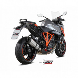MIVV Ktm 1290 superduke gt 2016 Suono Sport Slip-on RVS met Carbon eindkap