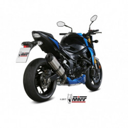 MIVV Suzuki Gsx-s 750 2017 Suono Sport Slip-on RVS met Carbon eindkap