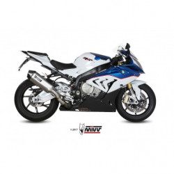 MIVV Bmw S 1000 RR 2015 2016 Speed Edge Sport Slip-on RVS met Carbon eindkap