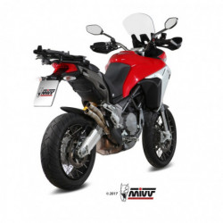 MIVV Ducati Multistrada 950 2017 Double Gun Sport Slip-On Full Titanium