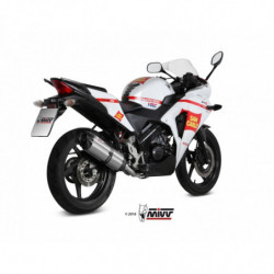 MIVV Honda Cbr 125 r 2011 2016 Suono Sport Imp. compl./full sys. 1x1 RVS met Carbon eindkap
