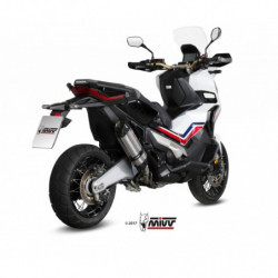 MIVV Honda X-adv 750 2017 Suono Sport Slip-on RVS met Carbon eindkap