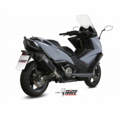 MIVV Kymco Ak550 2017 Speed Edge Sport Slip-on Steel black