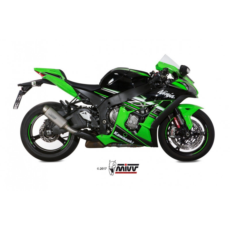 MIVV Kawasaki Zx-10 r 2016 GP PRO Sport Slip-on Titanium