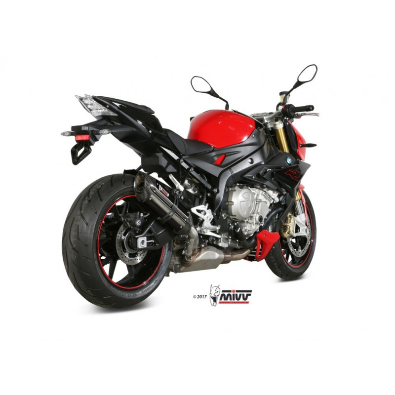 MIVV Bmw S 1000 r 2017 Suono Sport Slip-on Steel black