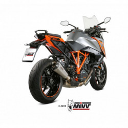 MIVV Ktm 1290 superduke gt 2016 Delta race Sport Slip-on RVS met Carbon eindkap