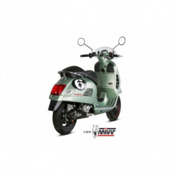 MIVV Piaggio Vespa gts 300 2008 Delta race Sport Imp. compl./full sys. 1x1 Steel black