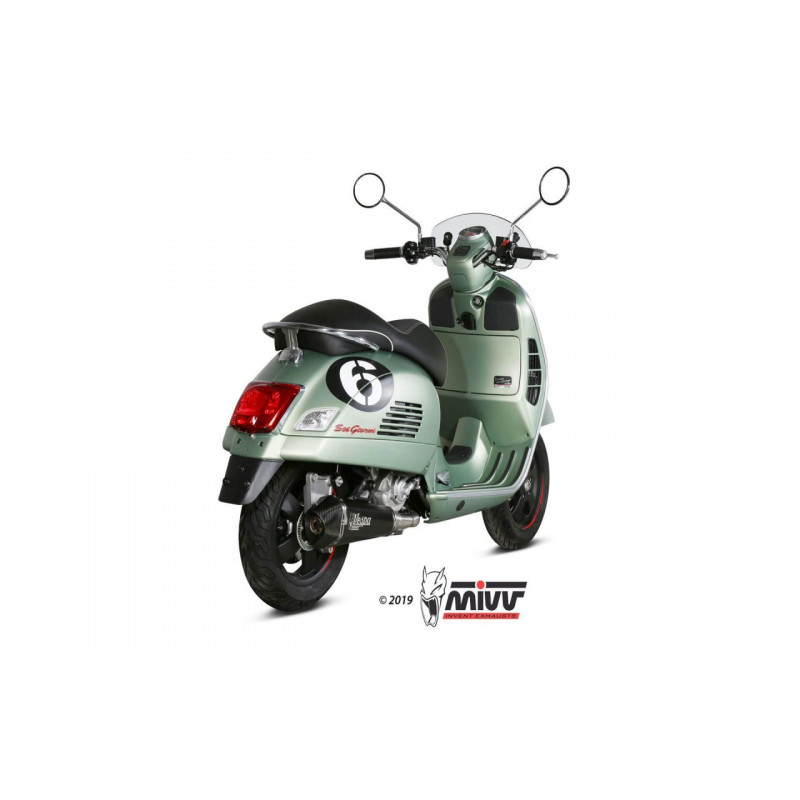 MIVV Piaggio Vespa gts 300 2008 Delta race Sport Imp. compl./full sys. 1x1 Steel black