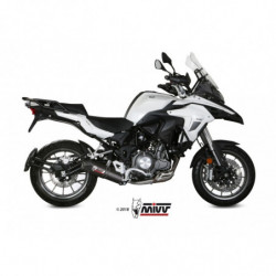 MIVV Benelli Trk 502 2017 Oval Sport Slip-on Carbon met Carbon eindkap