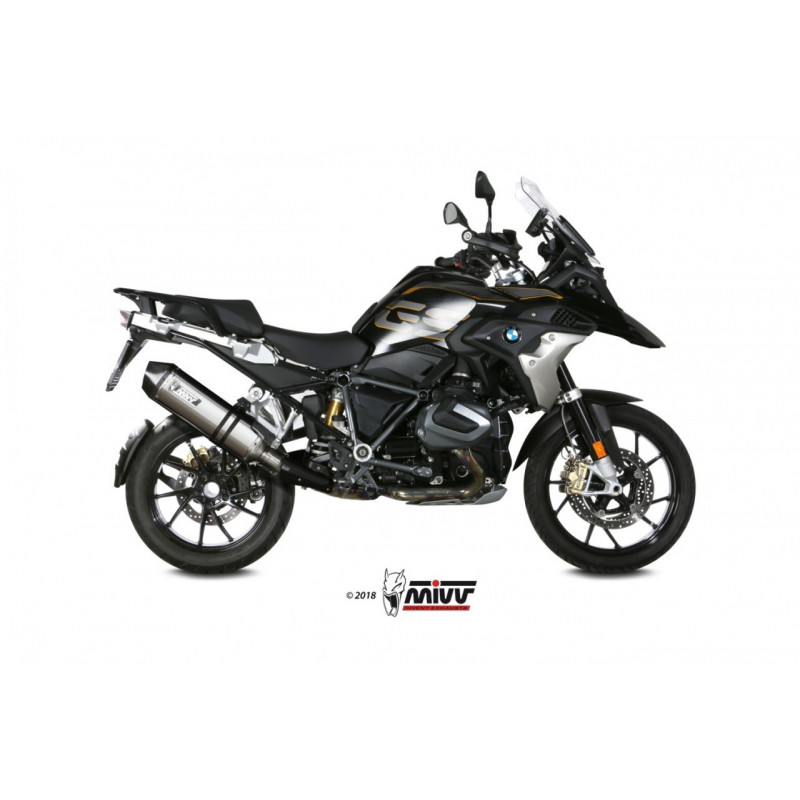 MIVV Bmw R 1250 gs / adventure 2019 Speed Edge Sport Slip-on RVS met Carbon eindkap