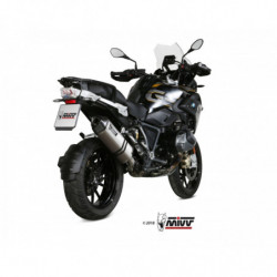 MIVV Bmw R 1250 gs / adventure 2019 Speed Edge Sport Slip-on RVS met Carbon eindkap