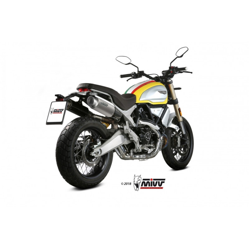 MIVV Ducati Scrambler 1100 2018 GP PRO Sport 2 slip-on Titanium