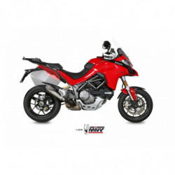 MIVV Ducati Multistrada 1200 2015 2017 Delta race Sport Slip-on RVS met Carbon eindkap