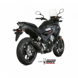 MIVV Honda Cb 500 x 2017 Oval Sport Slip-on Carbon met Carbon eindkap