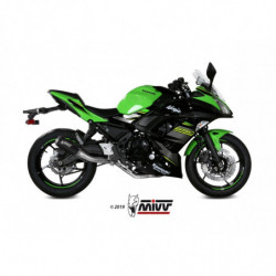 MIVV Kawasaki Ninja 650 2017 Mk3 Sport Imp. compl./full sys. 2x1 Steel black