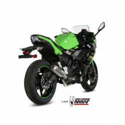 MIVV Kawasaki Ninja 650 2017 Mk3 Sport Imp. compl./full sys. 2x1 RVS (Inox)