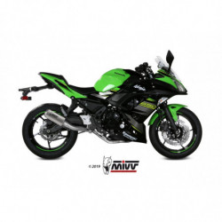 MIVV Kawasaki Ninja 650 2017 Mk3 Sport Imp. compl./full sys. 2x1 RVS (Inox)