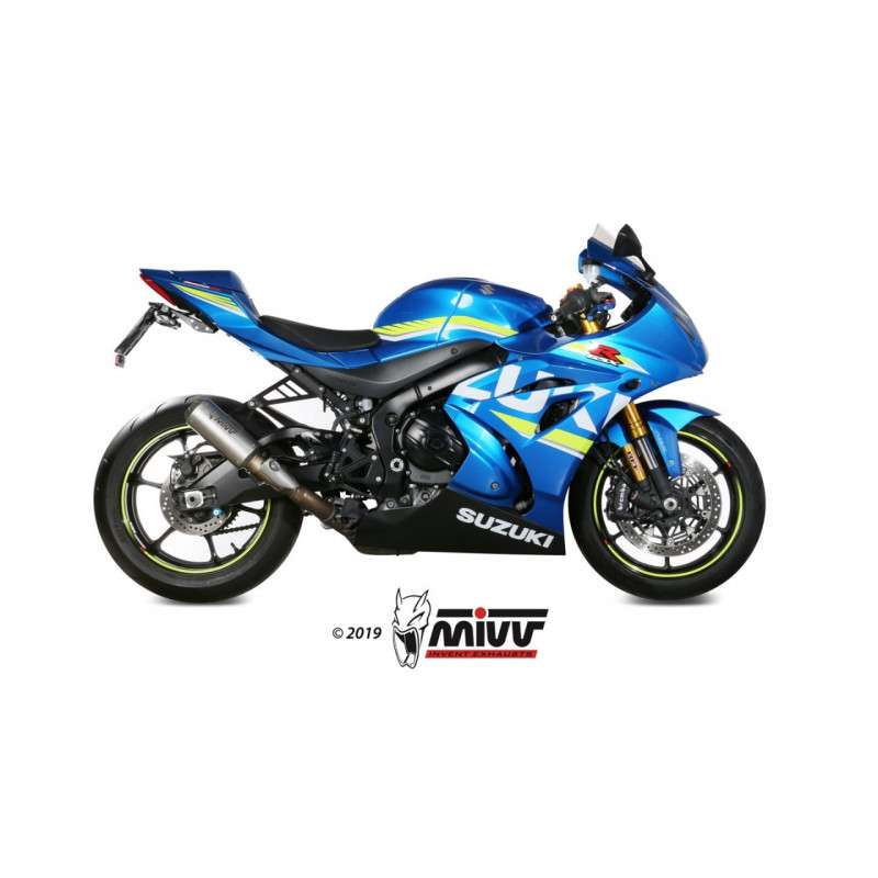 MIVV Suzuki GSX-R 1000 2017 Mk3 Sport Slip-on RVS (Inox)