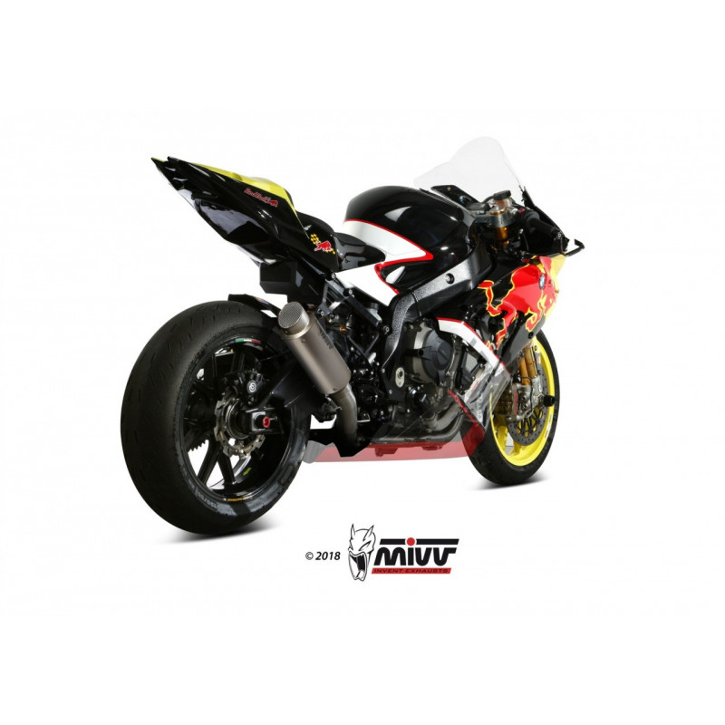 MIVV Bmw S 1000 RR 2017 2018 GP PRO Power steel Imp. compl./full sys. 4x2x1 RVS (Inox)