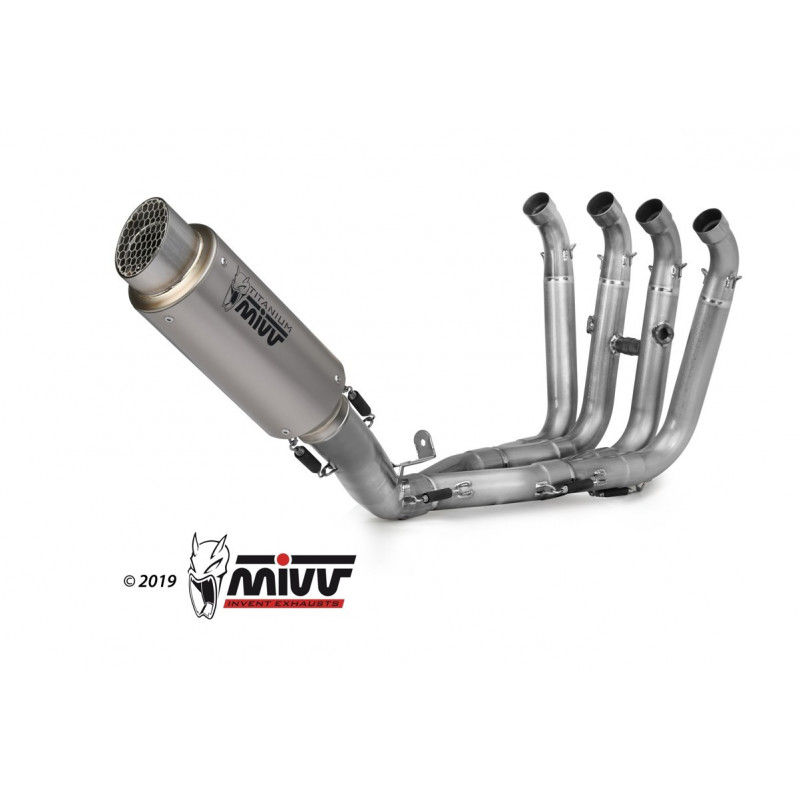 MIVV Bmw S 1000 RR 2017 2018 GP PRO Power steel Imp. compl./full sys. 4x2x1 RVS (Inox)