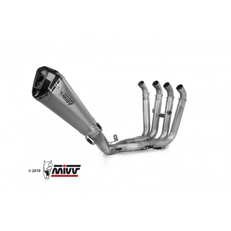 MIVV Bmw S 1000 RR 2017 2018 Delta race Power evo Imp. compl./full sys. 4x2x1 Full titanium carbon cap