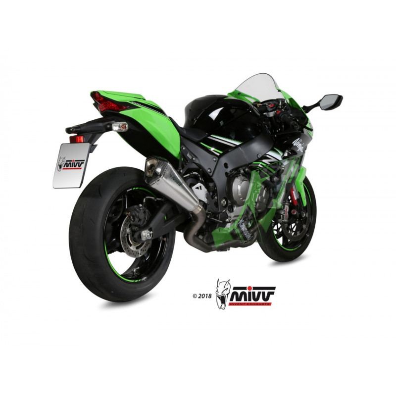 MIVV Kawasaki Zx-10 r 2016 Delta race Power evo Imp. compl./full sys. 4x2x1 Full titanium carbon cap