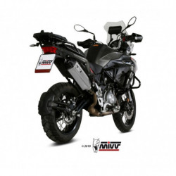 MIVV Benelli Trk 502 x 2018 Speed Edge Sport Slip-on RVS met Carbon eindkap