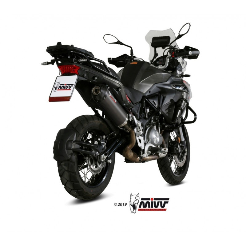 MIVV Benelli Trk 502 x 2018 Oval Sport Slip-on Carbon met Carbon eindkap