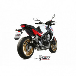 MIVV Honda Cb 650 f 2014 2018 Mk3 Sport Imp. compl./full sys. 4x2x1x2 RVS (Inox)