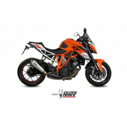MIVV Ktm 1290 superduke 2014 2019 Delta race Sport Slip-on RVS met Carbon eindkap