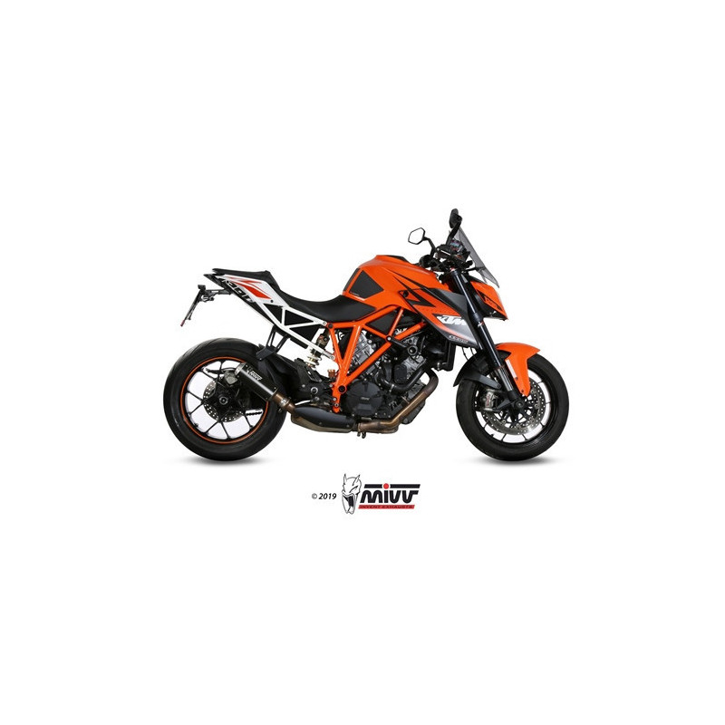 MIVV MK3 Rvs zwart KTM 1290 SUPERDUKE 2014 - 2019