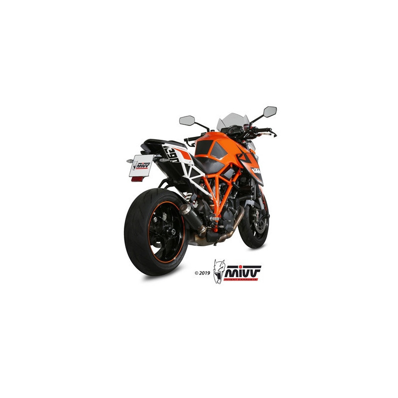 MIVV MK3 Rvs zwart KTM 1290 SUPERDUKE 2014 - 2019