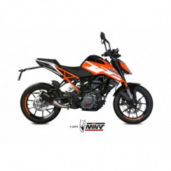 MIVV MK3 Rvs zwart KTM 125 DUKE 2017 -