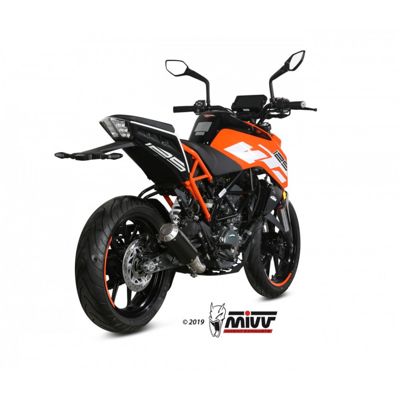 MIVV MK3 Rvs zwart KTM 125 DUKE 2017 -