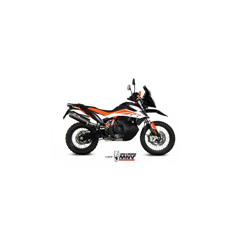 MIVV Ktm 790 adventure / r 2019 Oval Sport Slip-on Carbon met Carbon eindkap