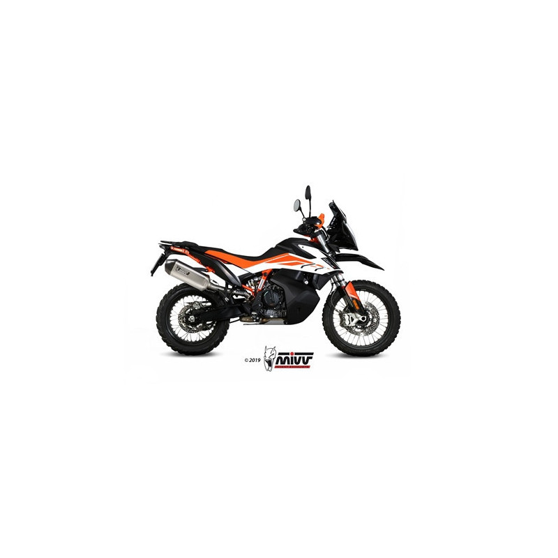 MIVV Ktm 790 adventure / r 2019 Speed Edge Sport Slip-on RVS met Carbon eindkap