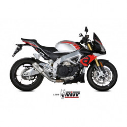 MIVV Aprilia Tuono v4 1100 2018 Mk3 Sport Slip-on RVS (Inox)