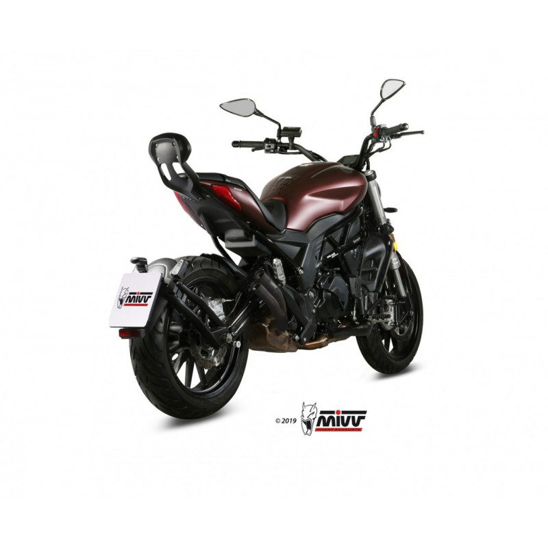 MIVV Benelli 502c 2019 Double Gun Sport Slip-on Steel black