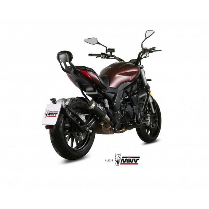 MIVV Benelli 502c 2019 Mk3 Sport Slip-on Carbon