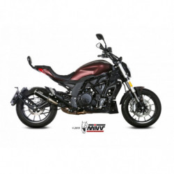 MIVV Benelli 502c 2019 Mk3 Sport Slip-on Steel black