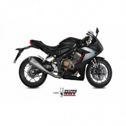 MIVV Honda Cb 650 r 2019 Delta race Sport Imp. compl./full sys. 4x2x1 RVS met Carbon eindkap