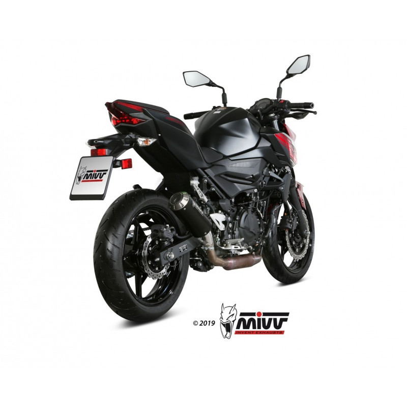 MIVV Kawasaki Ninja 400 2018 Mk3 Sport Slip-on Steel black