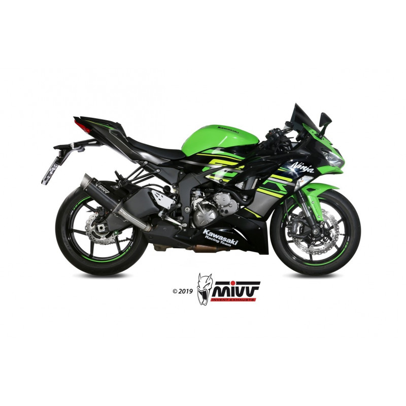 MIVV Kawasaki Zx-6 r 636 2019 GP PRO Sport Slip-on Steel black
