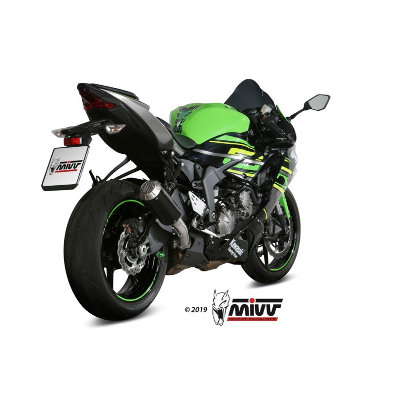 MIVV Kawasaki Zx-6 r 636 2019 Mk3 Sport Slip-on Steel black