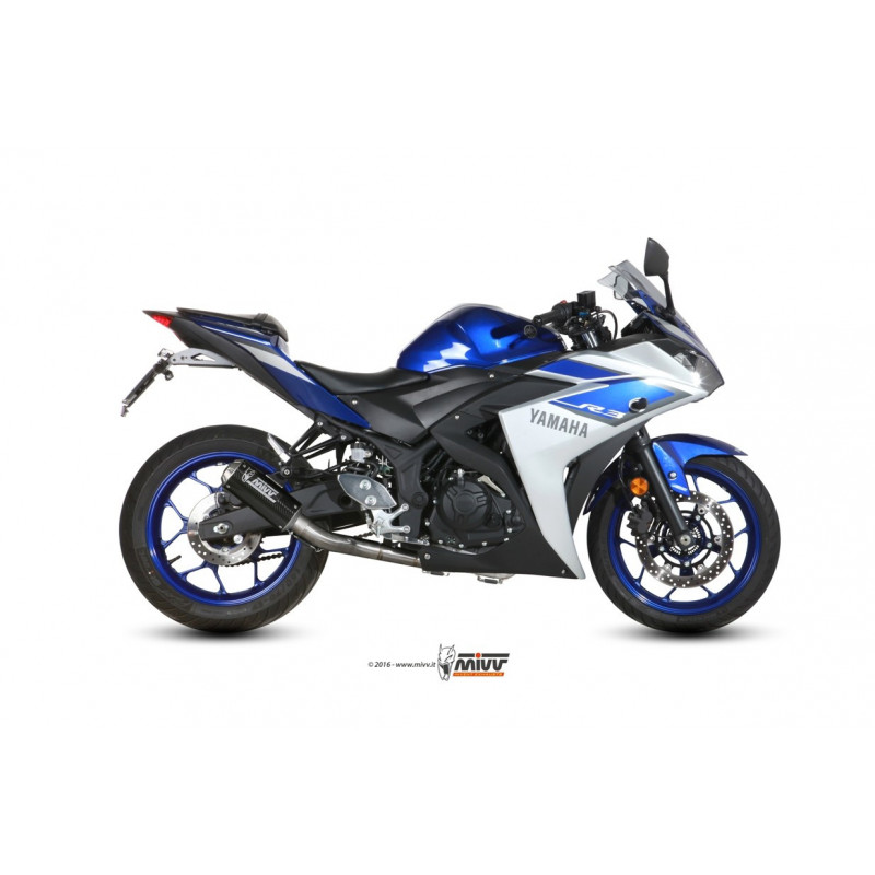 MIVV Yamaha Yzf r25 2015 Mk3 Power steel Imp. compl./full sys. 1x1 Carbon