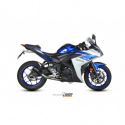 MIVV Yamaha Yzf r25 2015 Mk3 Power steel Imp. compl./full sys. 1x1 Steel black