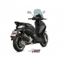 MIVV Piaggio Vespa gts 300 2008 Mover Mover Slip-on Black painted st. steel
