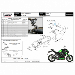 MIVV Suono Rvs KAWASAKI Z900 20-22