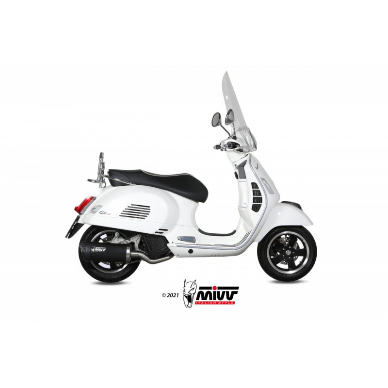 MIVV Mover Rvs zwart Piaggio Vespa GTS 125 17-18
