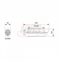MIVV Suono Rvs zwart Aprilia Dorsoduro 1200 ´12/16